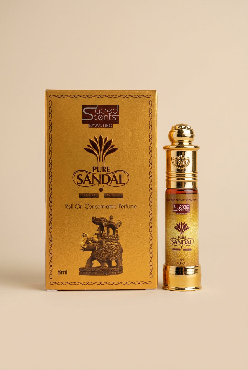 Pure Sandal – Parfum concentré roll-on Sacred Scents – 8 ml