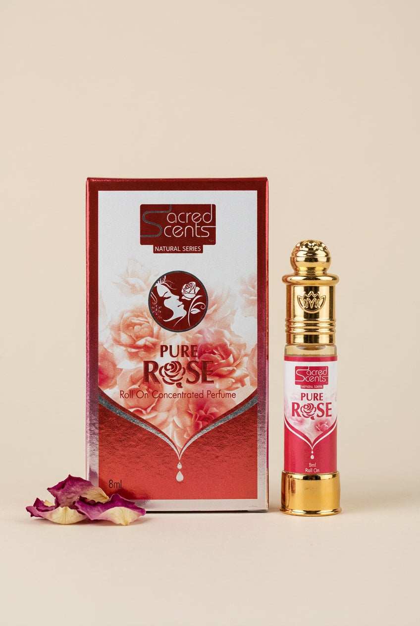 Pure Rose – Parfum concentré roll-on Sacred Scents – 8 ml