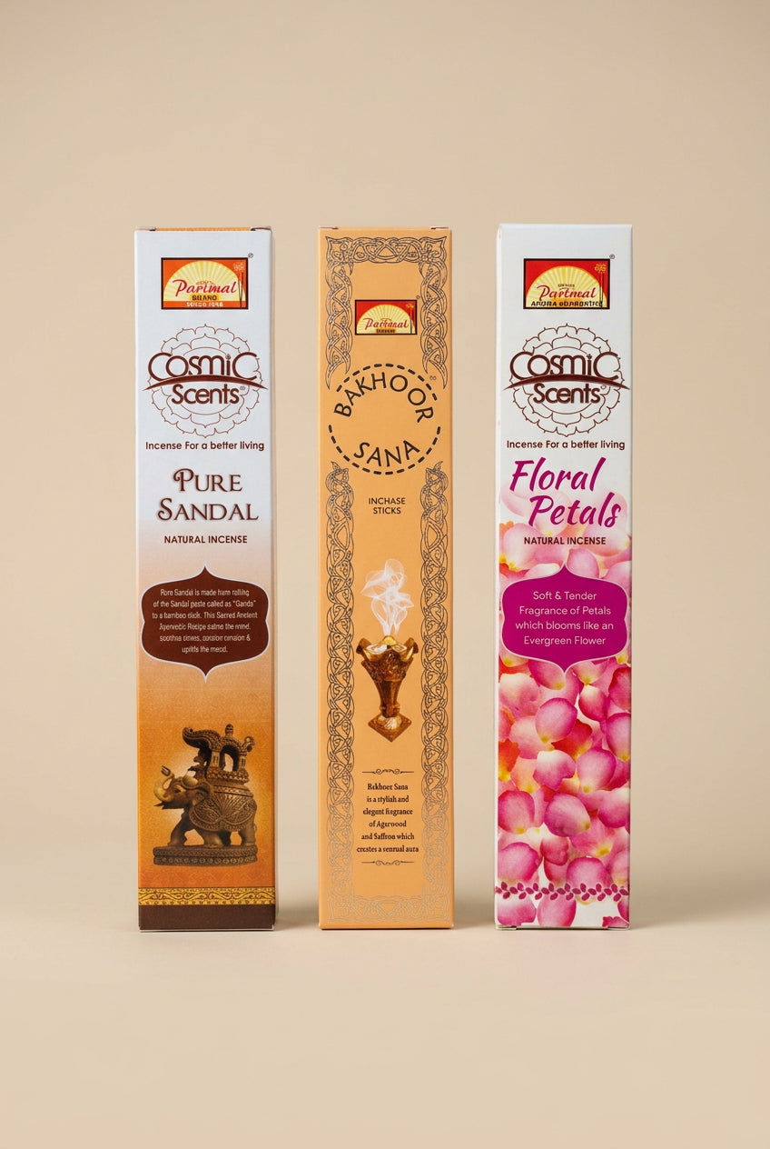 Coffret découverte encens Relaxation et Détente – Parimal – 3 paquets