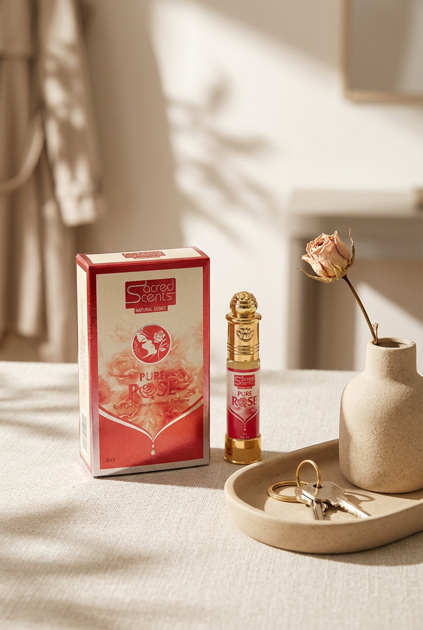 Pure Rose – Parfum concentré roll-on Sacred Scents – 8 ml