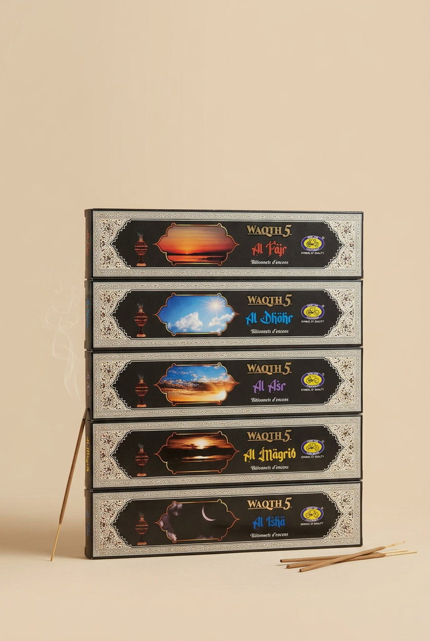 Waqth 5 Bâtonnets d’encens – Cycle – Coffret de 5 paquets